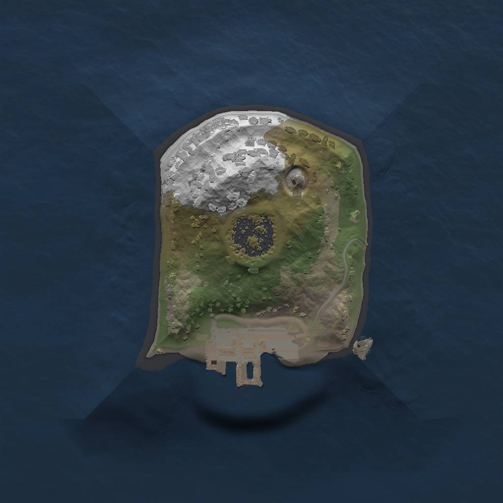 Rust Map: Procedural Map, Size: 1200, Seed: 420420, 4 Monuments