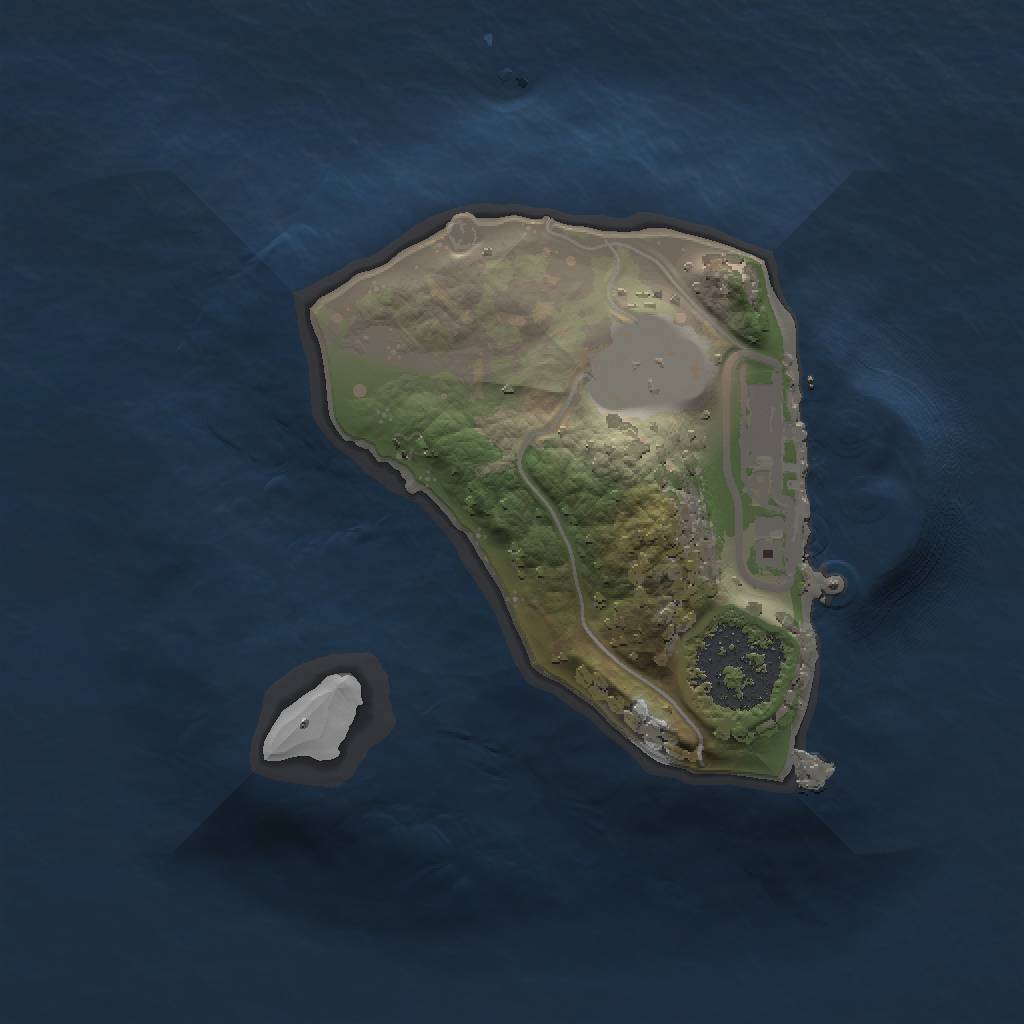 Rust Map: Procedural Map, Size: 1200, Seed: 83516, 4 Monuments