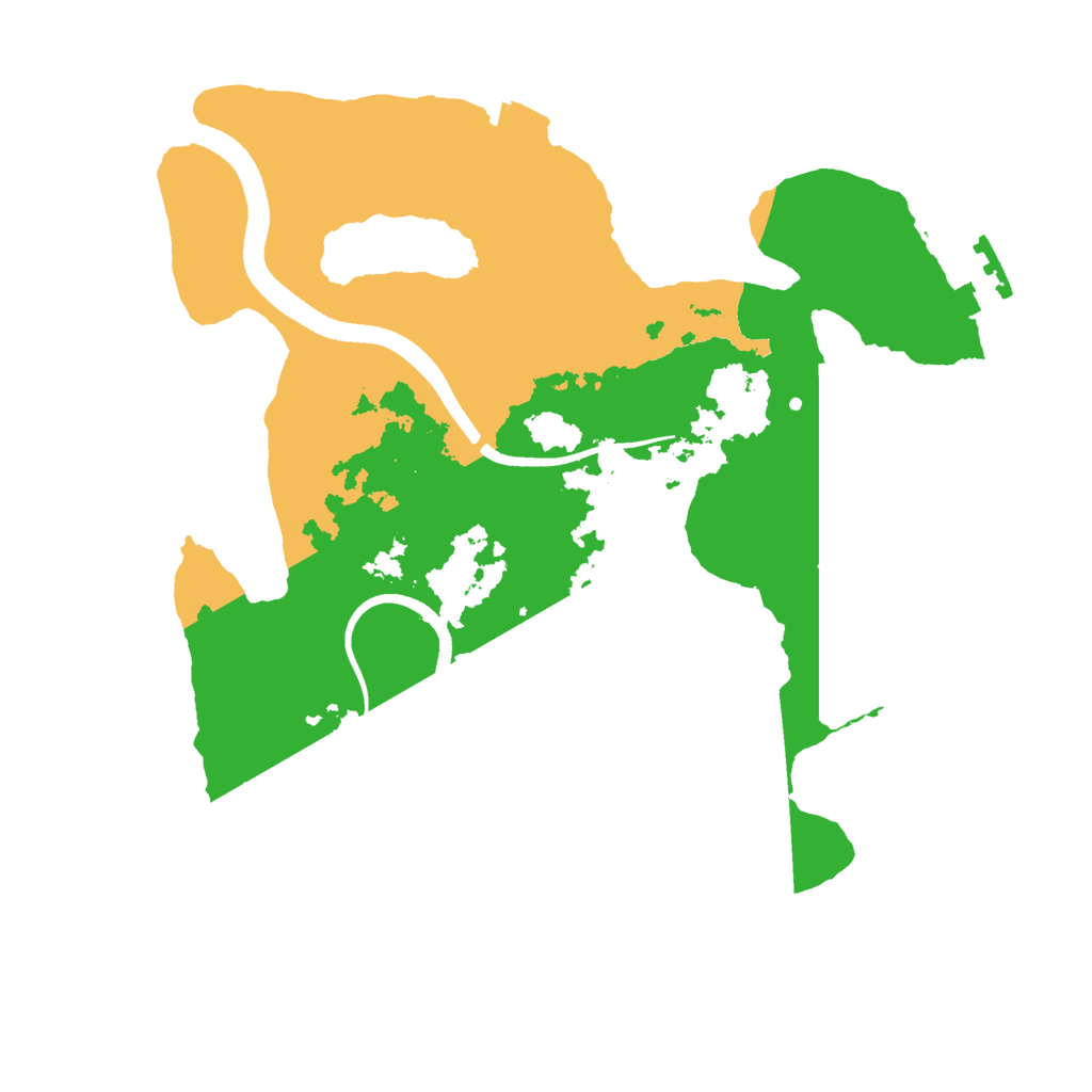 Biome Rust Map: Procedural Map, Size: 2500, Seed: 1254416442