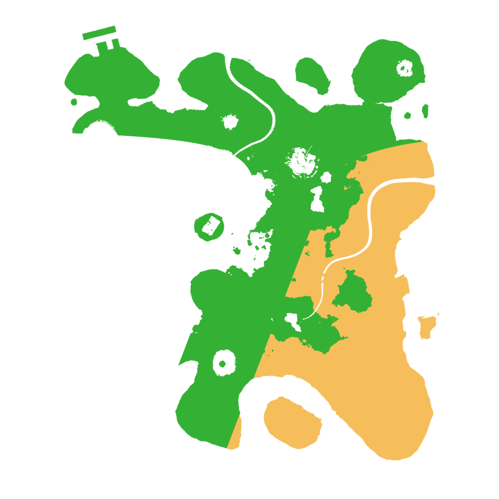 Biome Rust Map: Procedural Map, Size: 3000, Seed: 54564