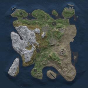 Thumbnail Rust Map: Procedural Map, Size: 3000, Seed: 54564, 11 Monuments