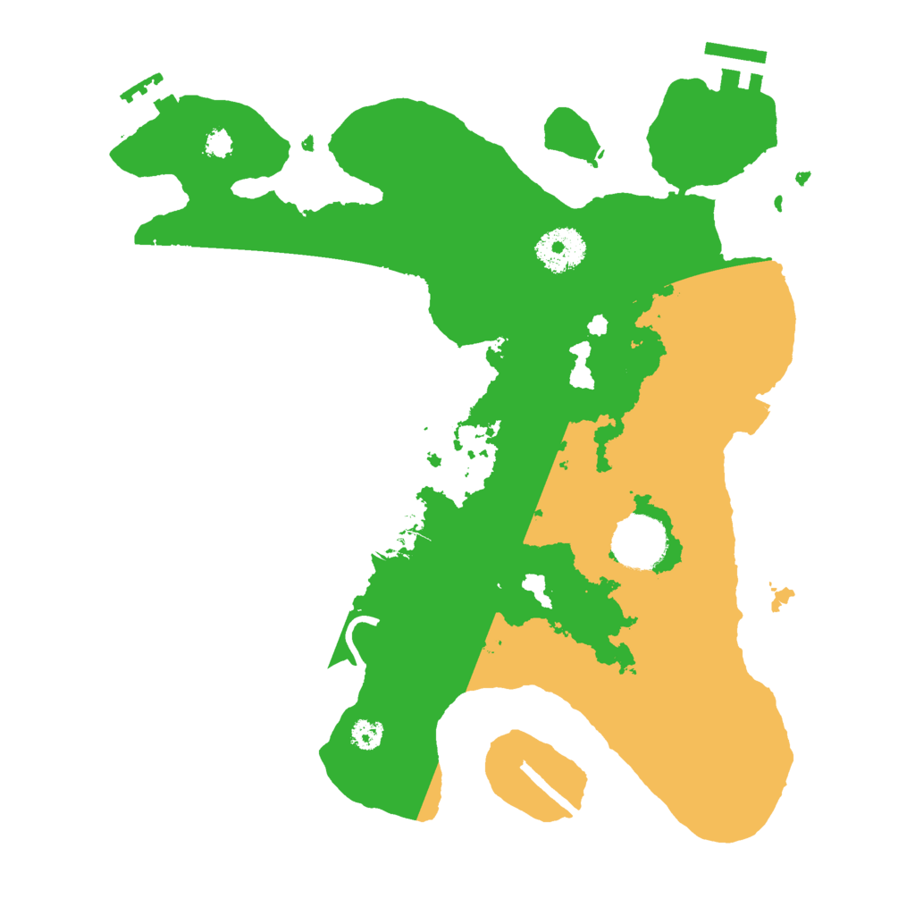 Biome Rust Map: Procedural Map, Size: 3000, Seed: 54564