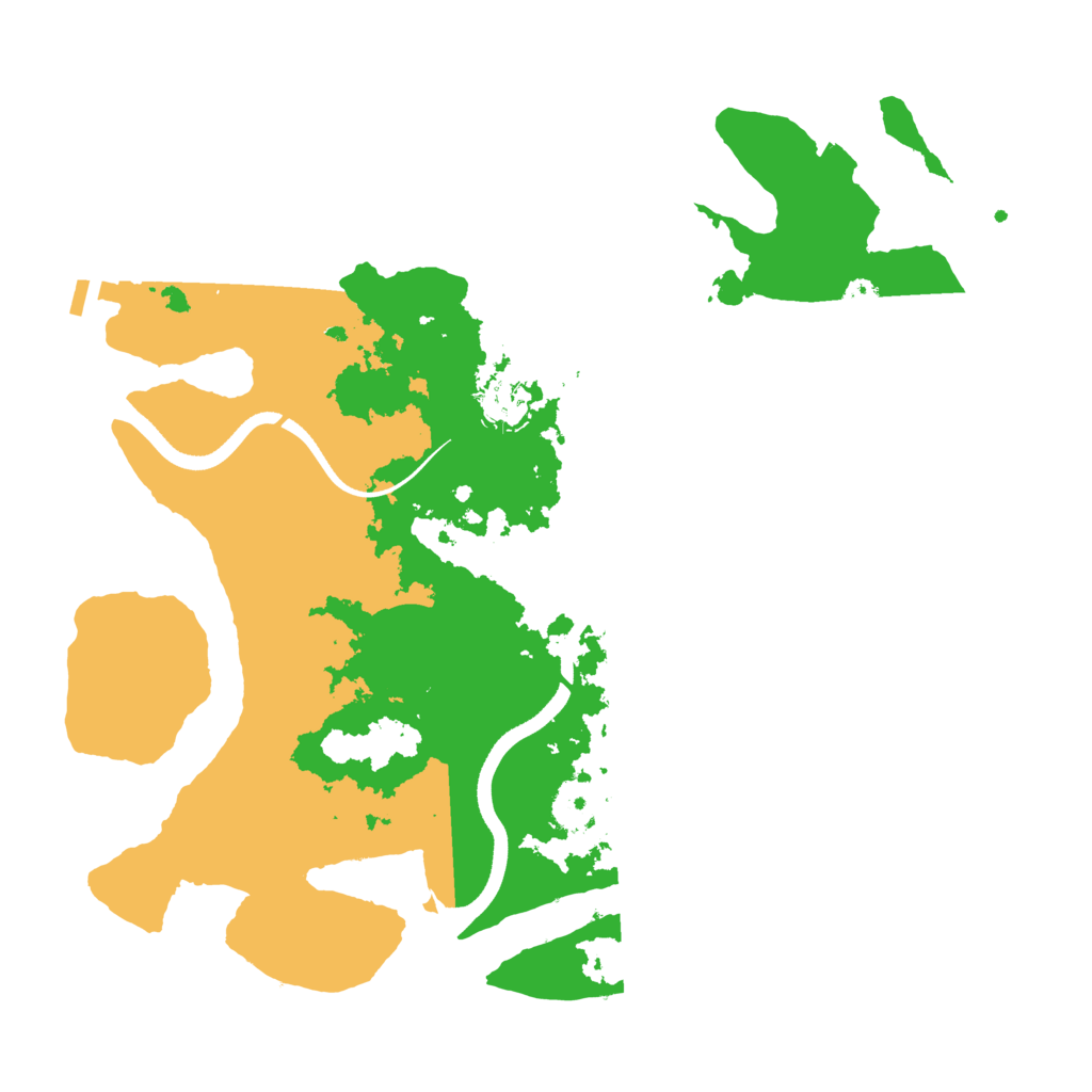 Biome Rust Map: Procedural Map, Size: 3500, Seed: 1294629