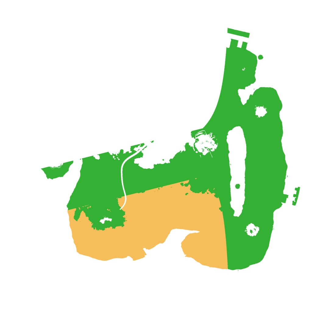 Biome Rust Map: Procedural Map, Size: 2500, Seed: 2123829738