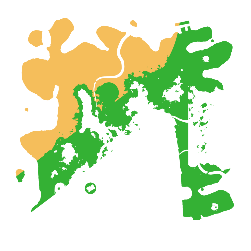 Biome Rust Map: Procedural Map, Size: 3500, Seed: 1964707974