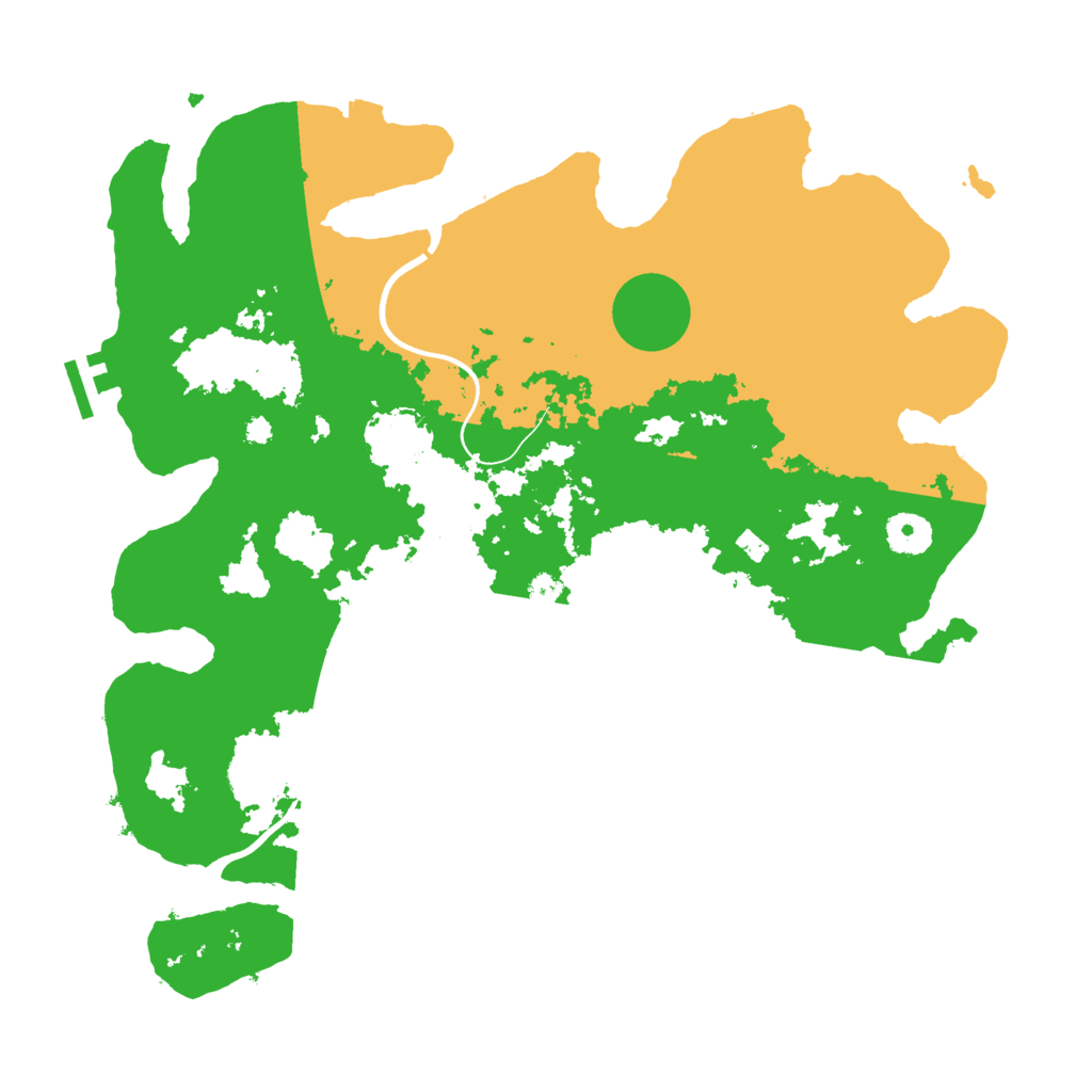 Biome Rust Map: Procedural Map, Size: 3700, Seed: 336643834