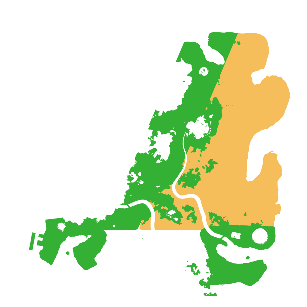 Biome Rust Map: Procedural Map, Size: 3500, Seed: 597