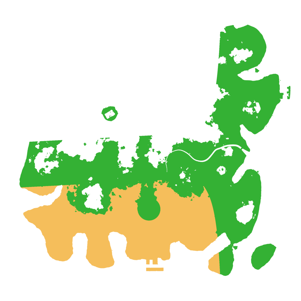 Biome Rust Map: Procedural Map, Size: 3500, Seed: 608397979