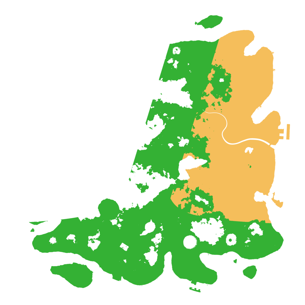 Biome Rust Map: Procedural Map, Size: 4000, Seed: 52684523