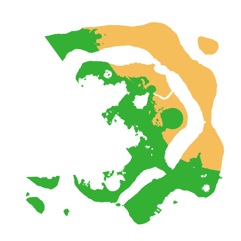 Biome Rust Map: Procedural Map, Size: 3000, Seed: 395666