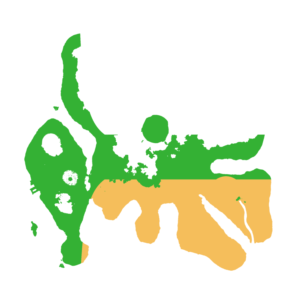 Biome Rust Map: Procedural Map, Size: 3000, Seed: 158387