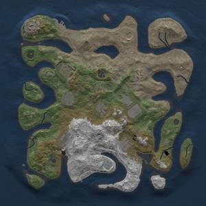 Thumbnail Rust Map: Procedural Map, Size: 3850, Seed: 685370644, 19 Monuments