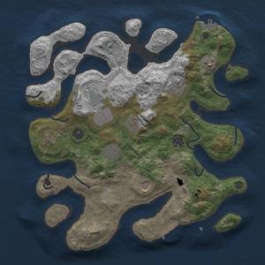 Thumbnail Rust Map: Procedural Map, Size: 3500, Seed: 777777, 17 Monuments