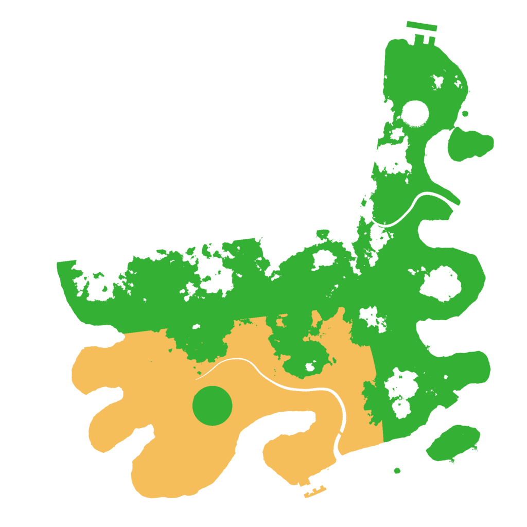 Biome Rust Map: Procedural Map, Size: 3500, Seed: 777777