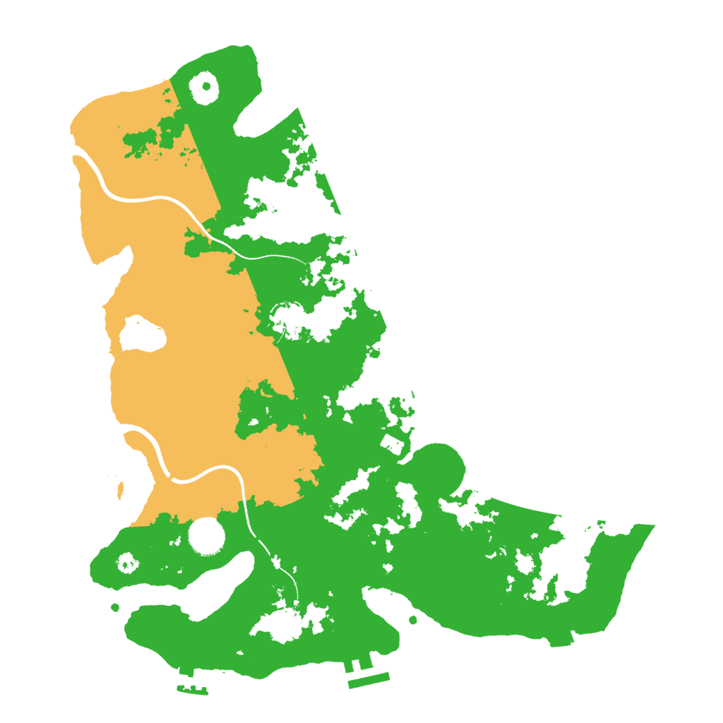 Biome Rust Map: Procedural Map, Size: 3500, Seed: 202112092