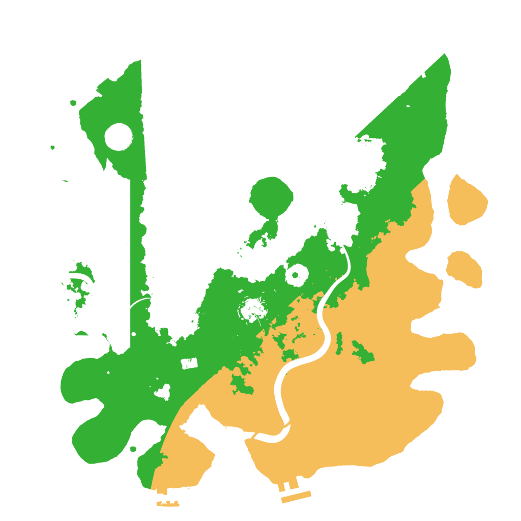 Biome Rust Map: Procedural Map, Size: 3500, Seed: 784