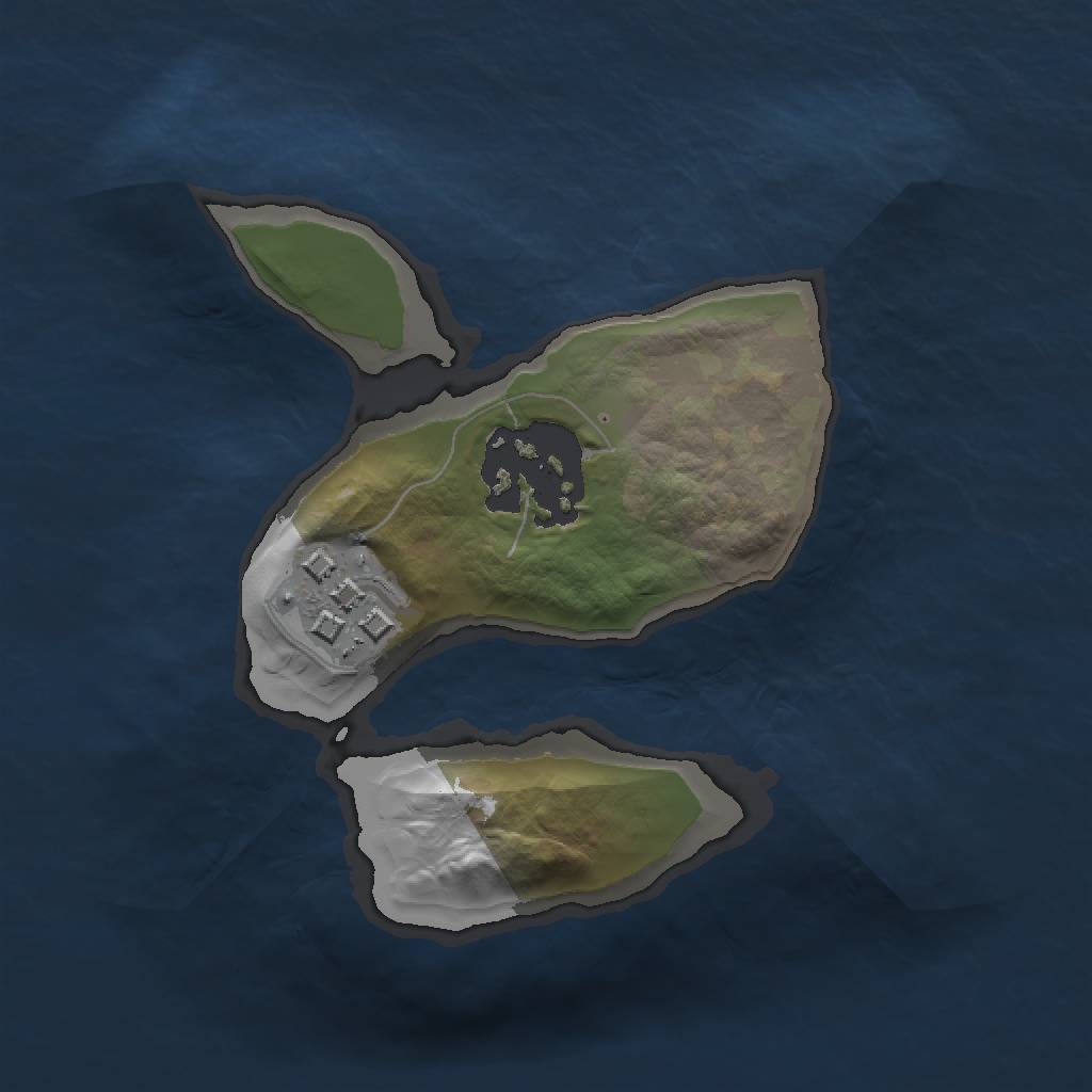 Rust Map: Barren, Size: 1500, Seed: 6942069, 4 Monuments