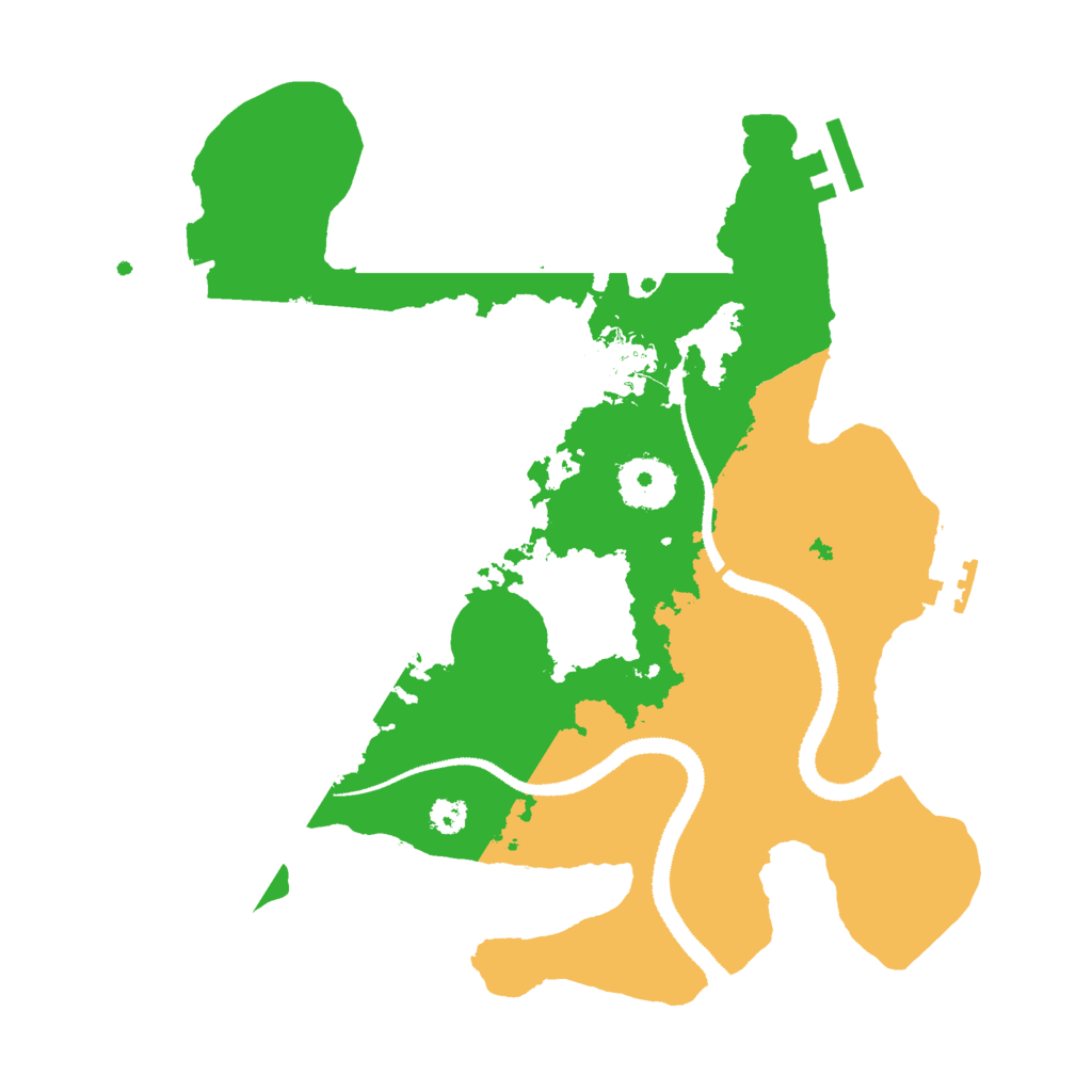 Biome Rust Map: Procedural Map, Size: 3000, Seed: 616241