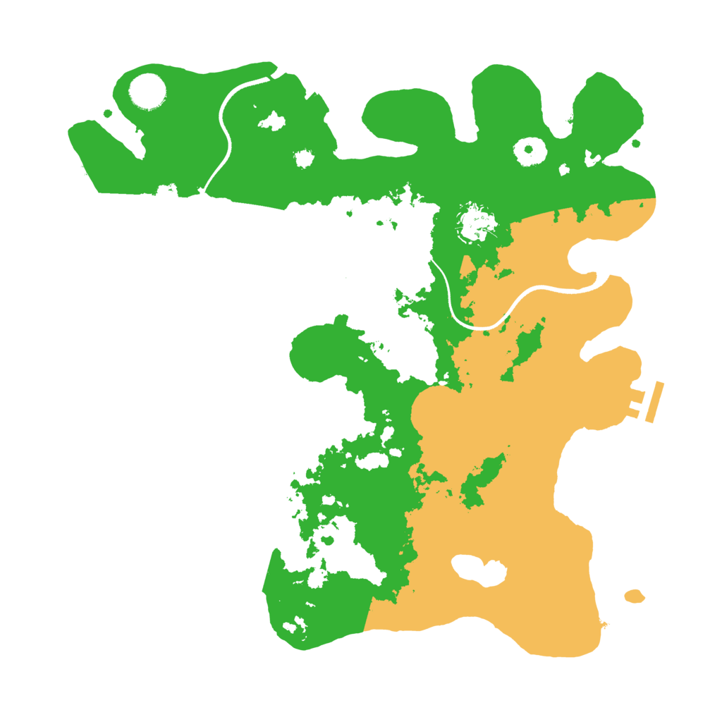 Biome Rust Map: Procedural Map, Size: 3500, Seed: 1695