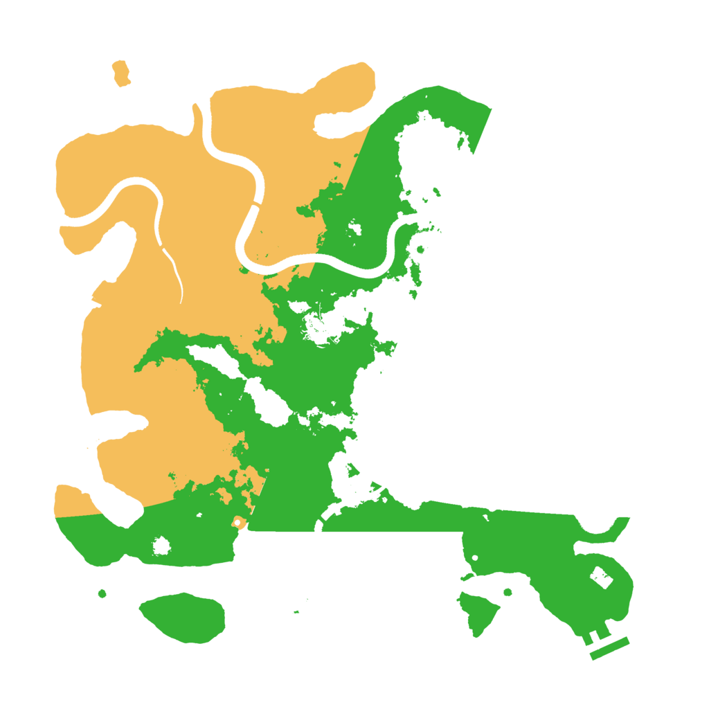 Biome Rust Map: Procedural Map, Size: 3500, Seed: 28796434