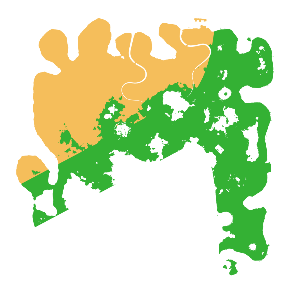 Biome Rust Map: Procedural Map, Size: 3700, Seed: 670