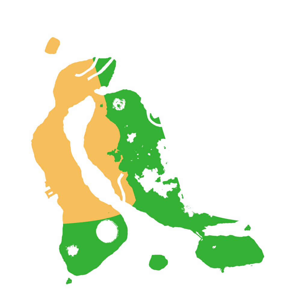 Biome Rust Map: Procedural Map, Size: 2500, Seed: 16998