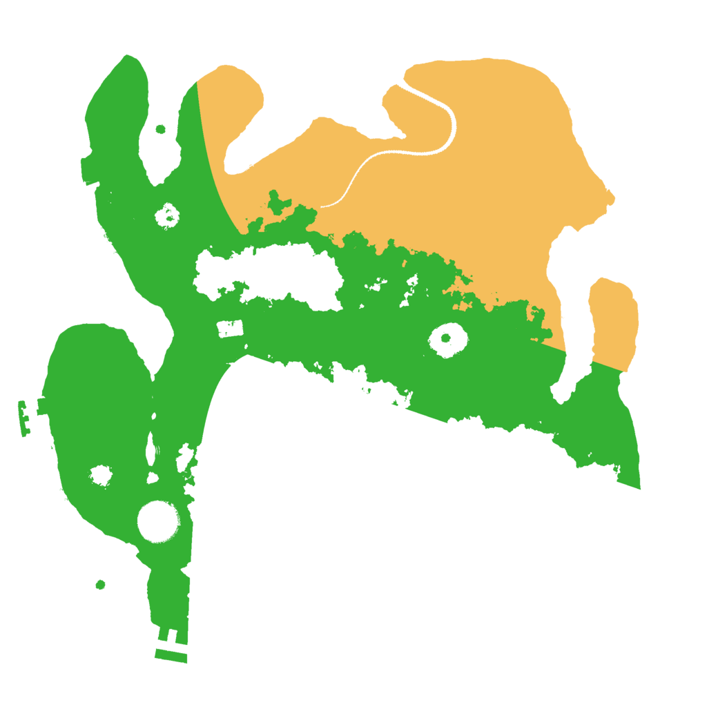 Biome Rust Map: Procedural Map, Size: 3000, Seed: 1186972140