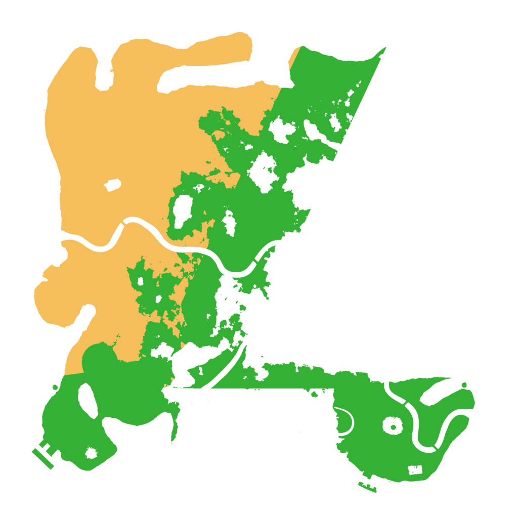 Biome Rust Map: Procedural Map, Size: 4000, Seed: 287455