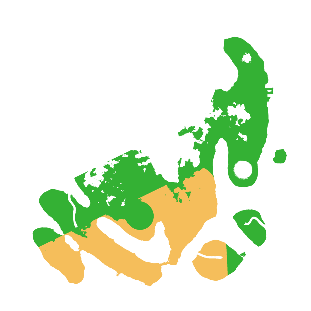 Biome Rust Map: Procedural Map, Size: 3000, Seed: 966220