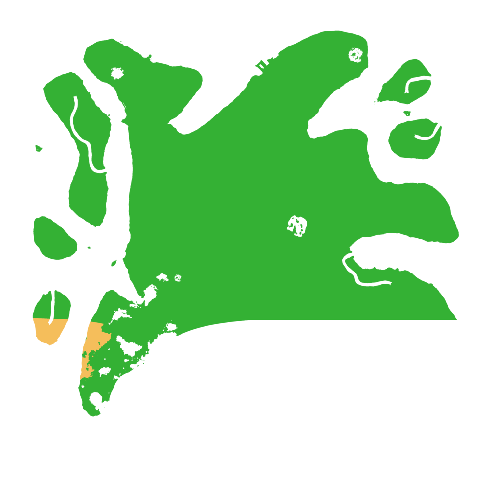 Biome Rust Map: Procedural Map, Size: 3700, Seed: 35535557