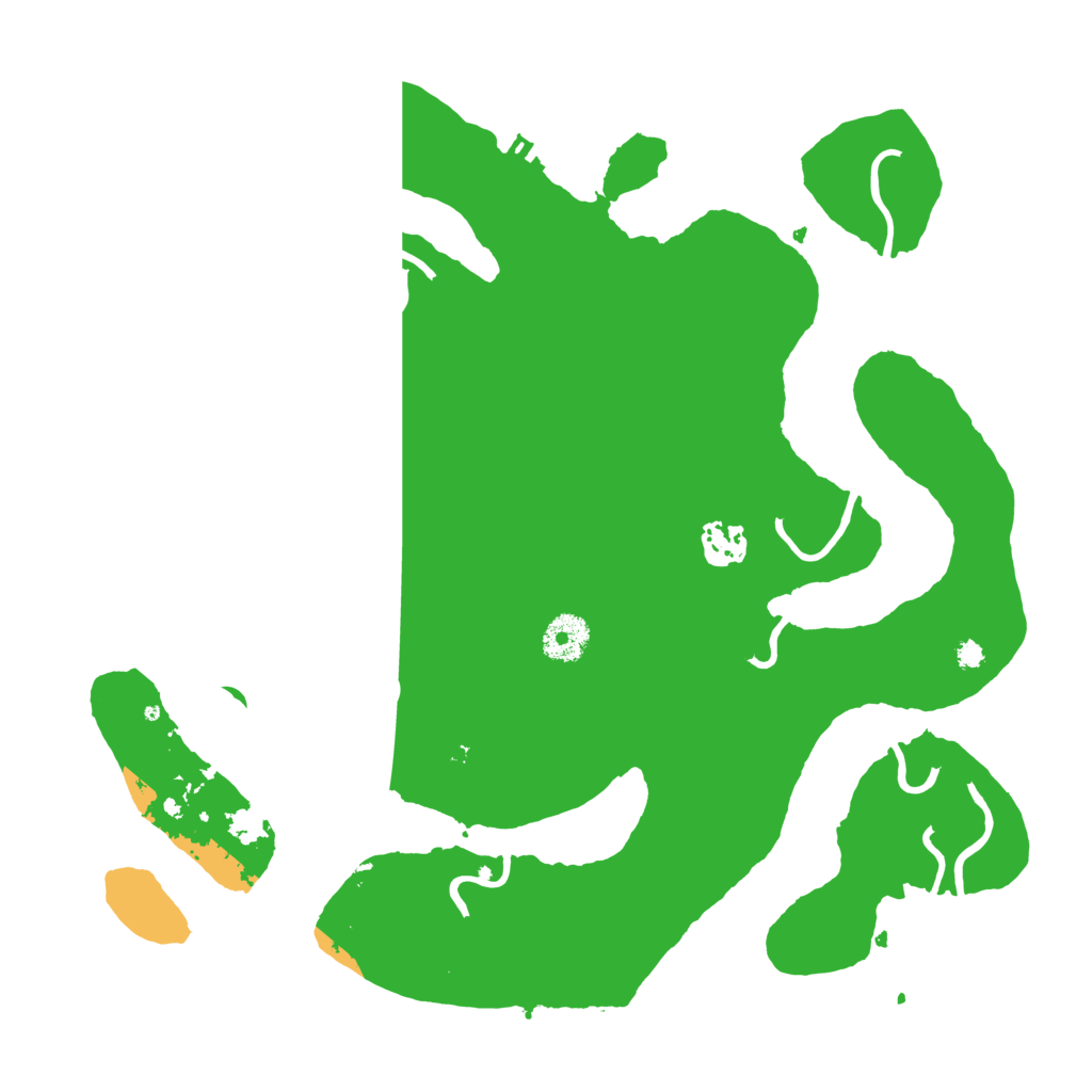 Biome Rust Map: Procedural Map, Size: 3500, Seed: 2943184