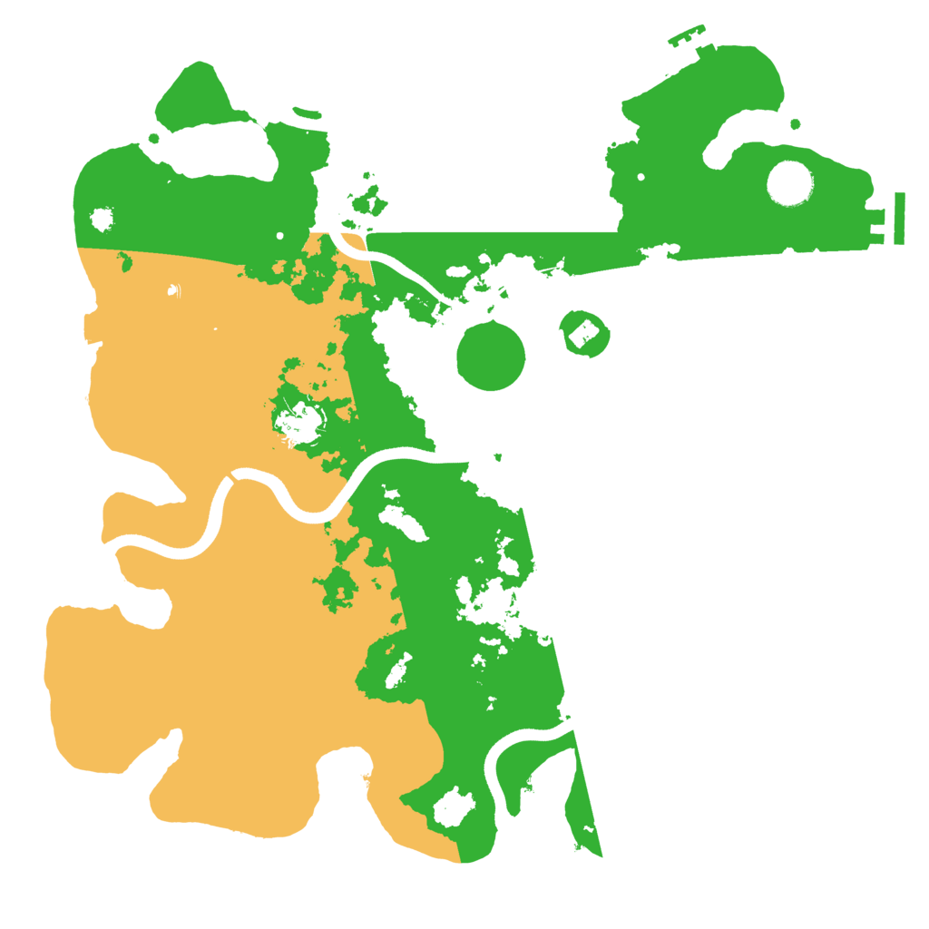 Biome Rust Map: Procedural Map, Size: 3600, Seed: 322066014