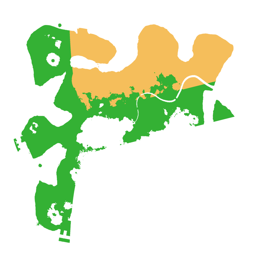 Biome Rust Map: Procedural Map, Size: 3000, Seed: 521380