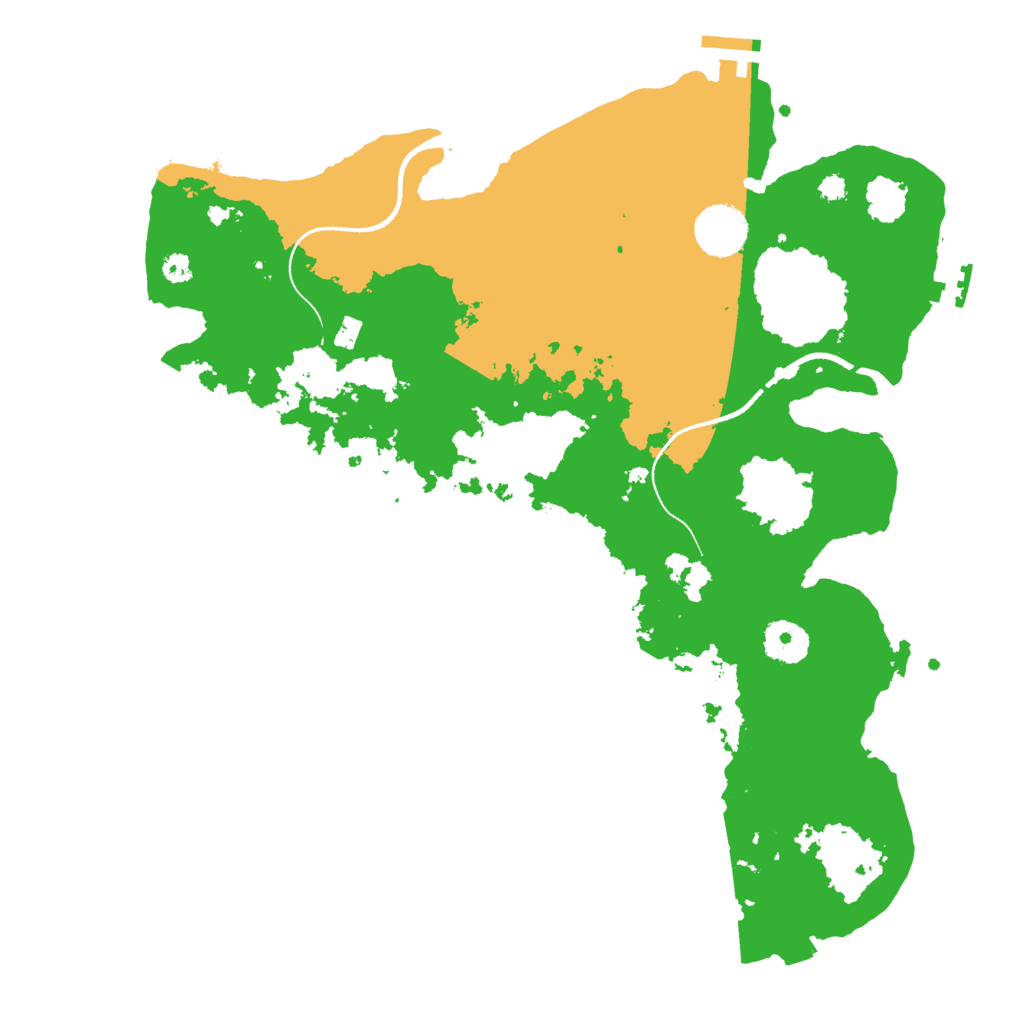 Biome Rust Map: Procedural Map, Size: 3500, Seed: 9219