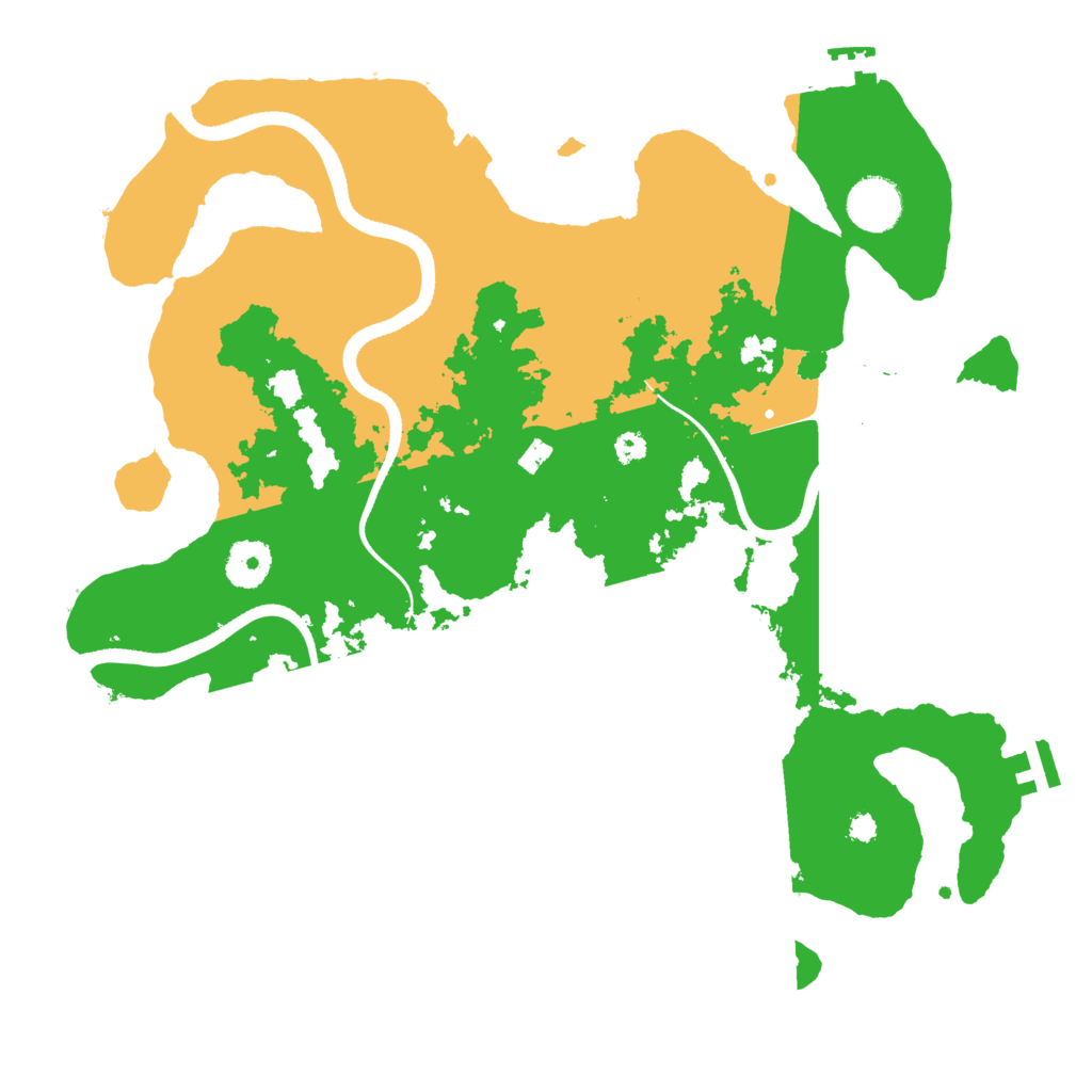 Biome Rust Map: Procedural Map, Size: 3500, Seed: 877