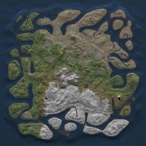 Thumbnail Rust Map: Procedural Map, Size: 5000, Seed: 1826504928, 18 Monuments