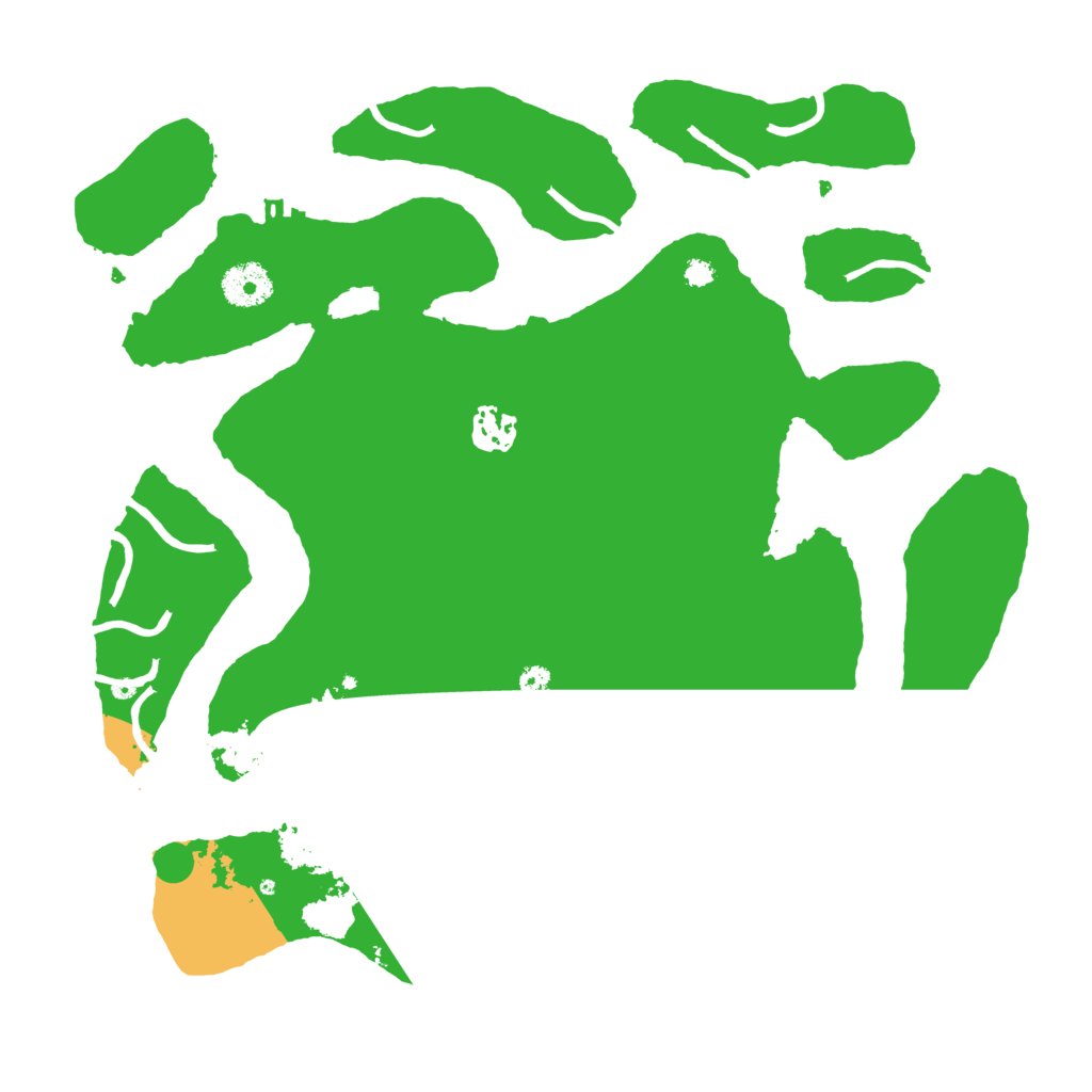 Biome Rust Map: Procedural Map, Size: 3500, Seed: 2833987