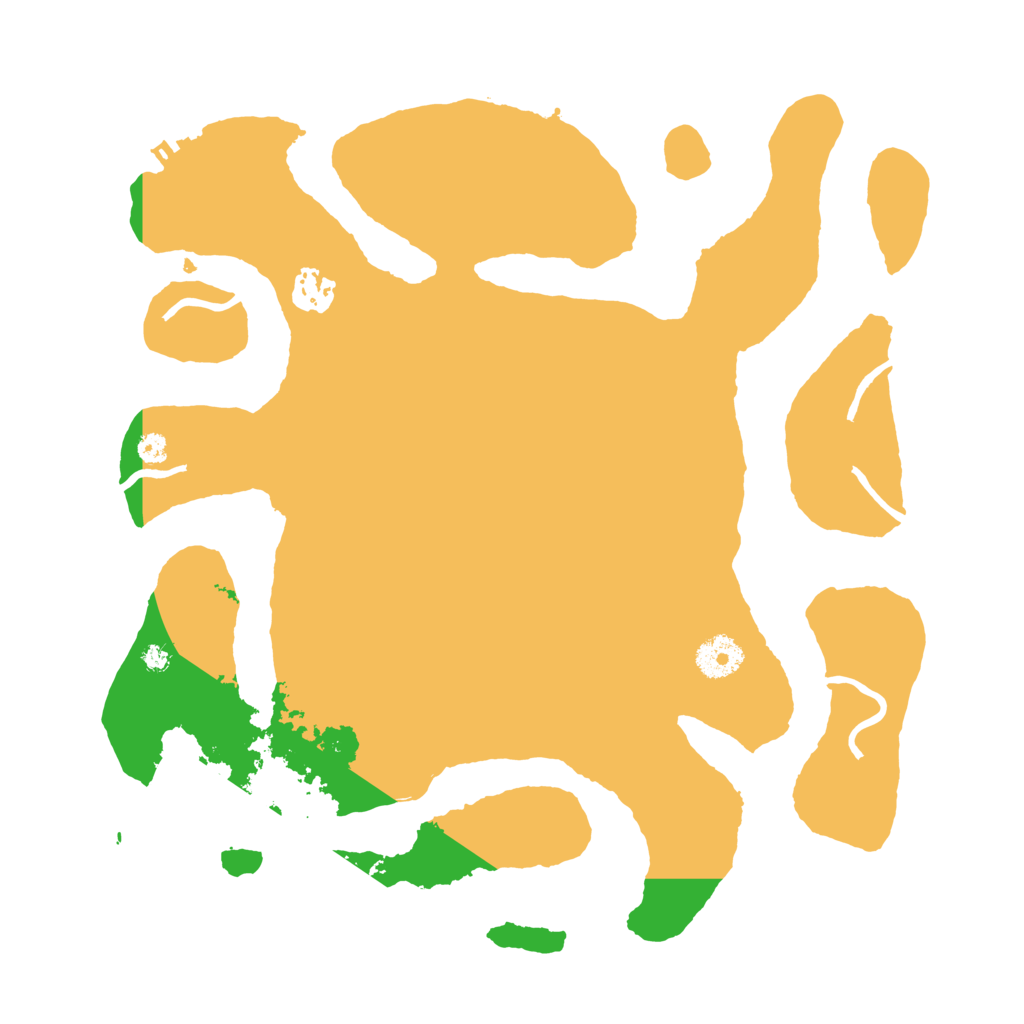 Biome Rust Map: Procedural Map, Size: 3500, Seed: 543394082