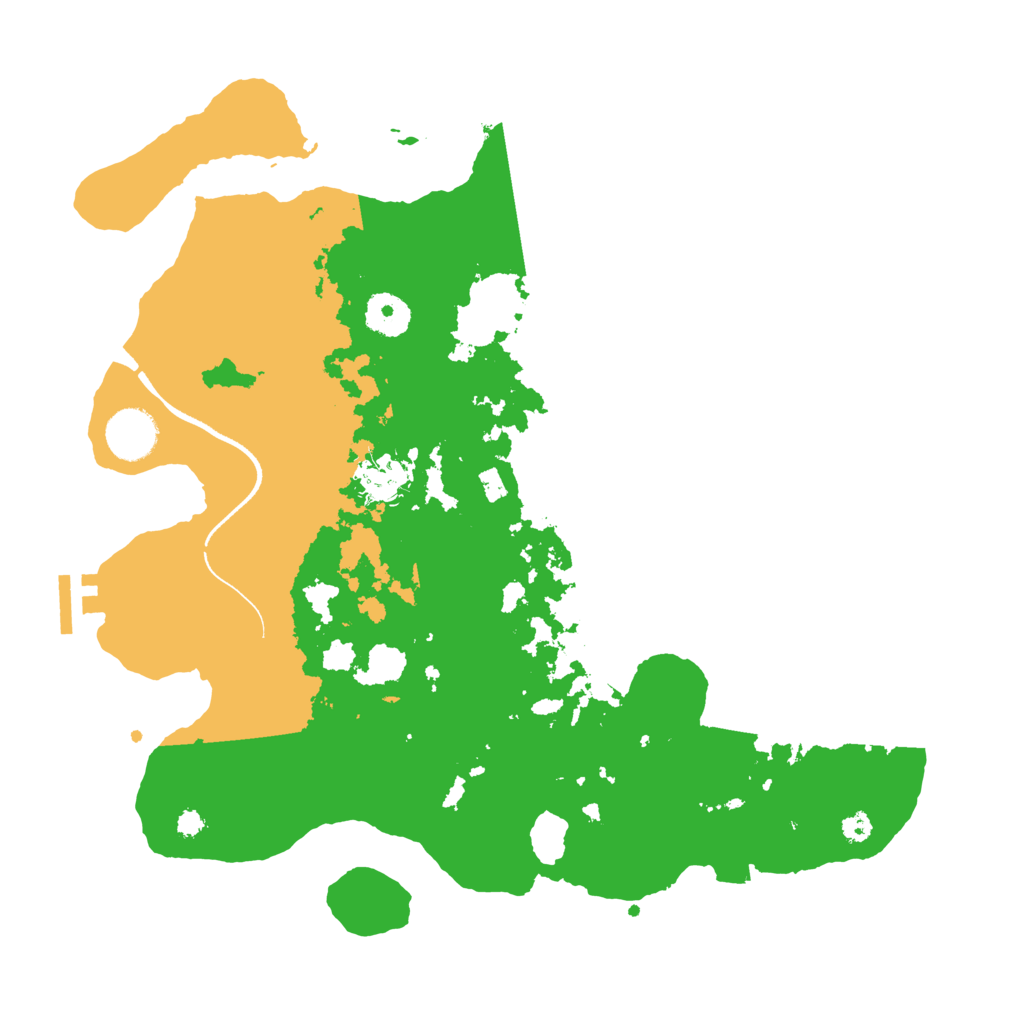 Biome Rust Map: Procedural Map, Size: 3500, Seed: 666321118