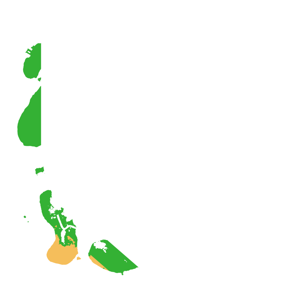 Biome Rust Map: Procedural Map, Size: 3850, Seed: 1011782001