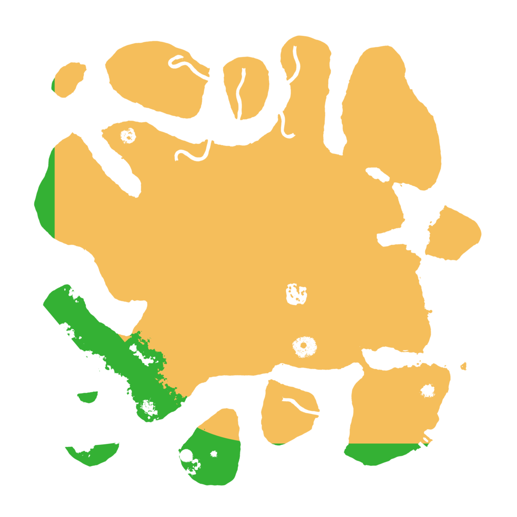 Biome Rust Map: Procedural Map, Size: 3500, Seed: 158119985