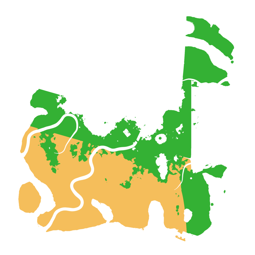 Biome Rust Map: Procedural Map, Size: 3600, Seed: 624523