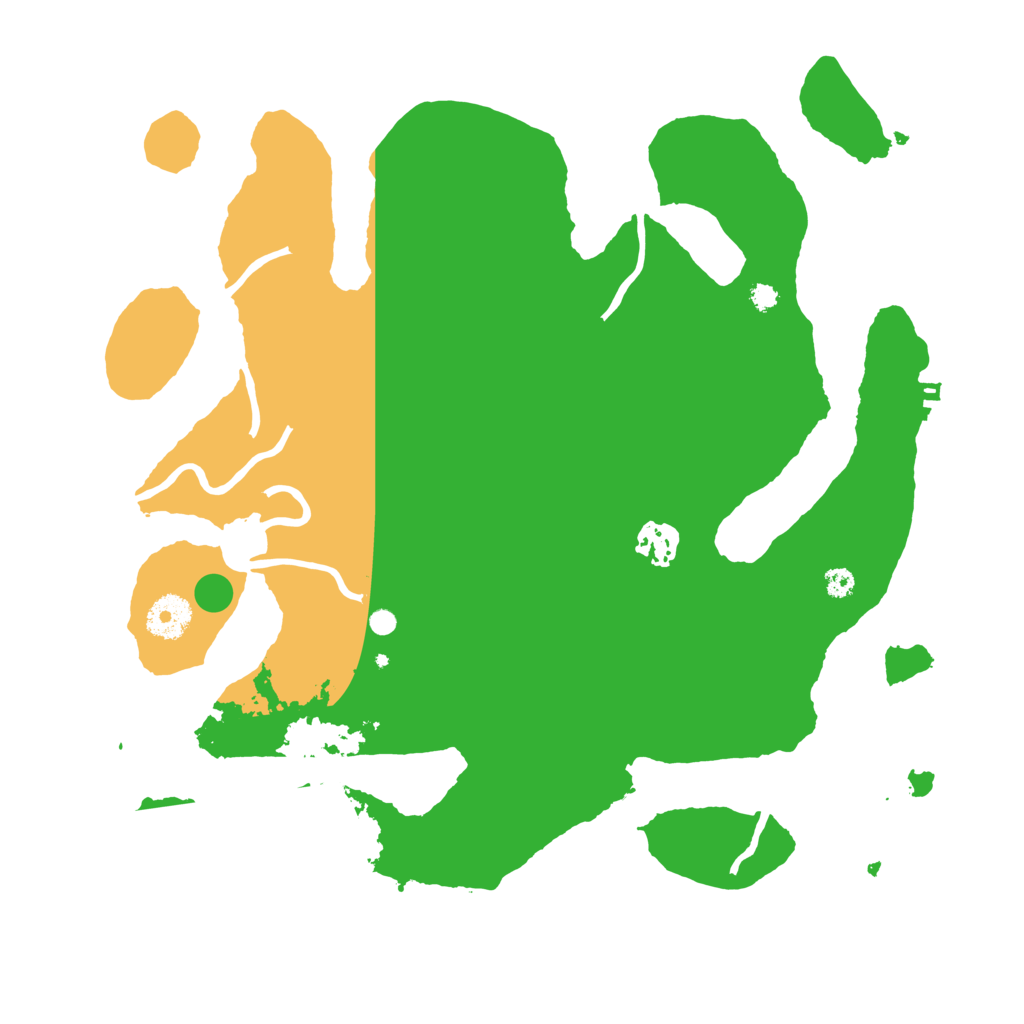 Biome Rust Map: Procedural Map, Size: 3500, Seed: 1624161958