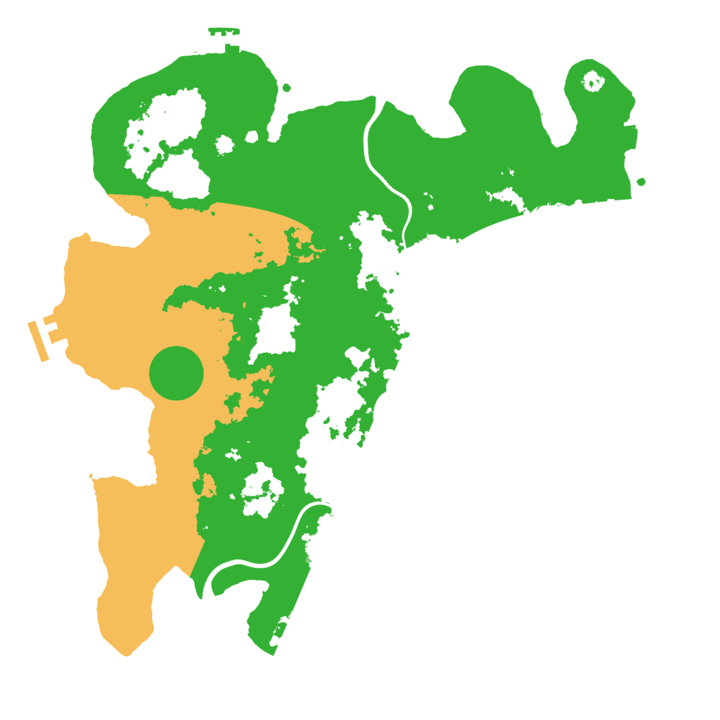 Biome Rust Map: Procedural Map, Size: 3500, Seed: 1405910626