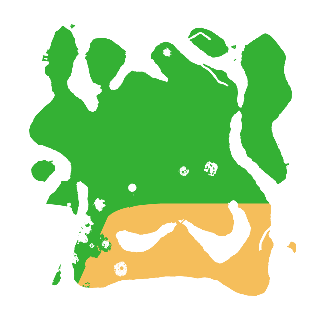 Biome Rust Map: Procedural Map, Size: 3500, Seed: 27278