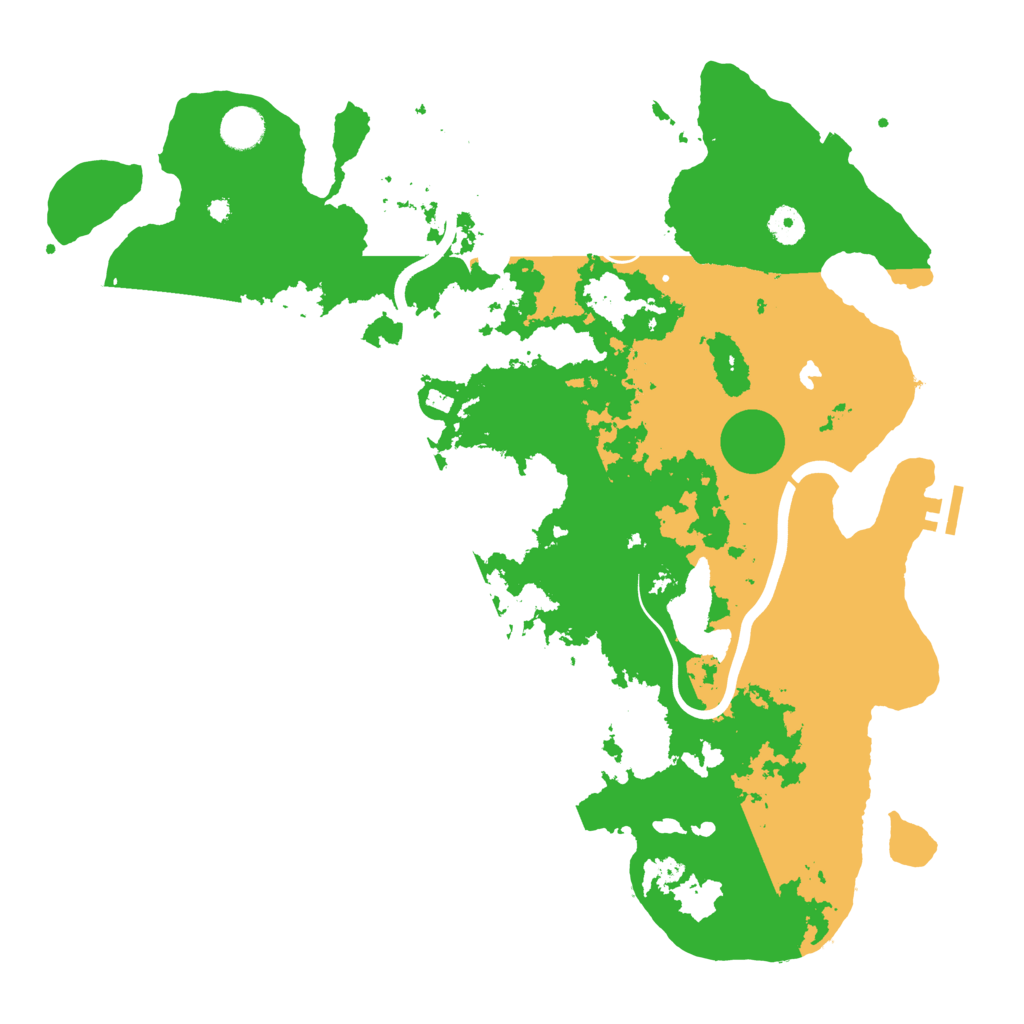Biome Rust Map: Procedural Map, Size: 4200, Seed: 390135993