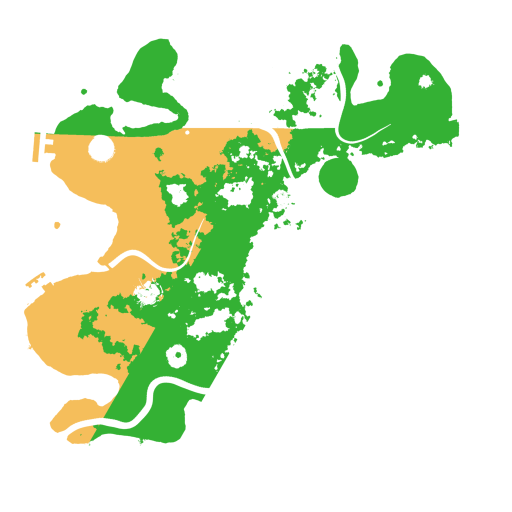 Biome Rust Map: Procedural Map, Size: 3500, Seed: 849138734