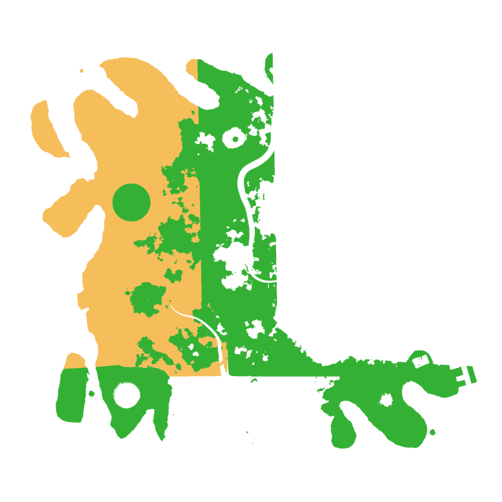 Biome Rust Map: Procedural Map, Size: 3500, Seed: 17821368