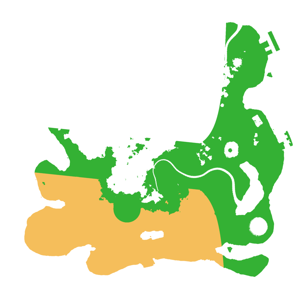 Biome Rust Map: Procedural Map, Size: 3000, Seed: 496345