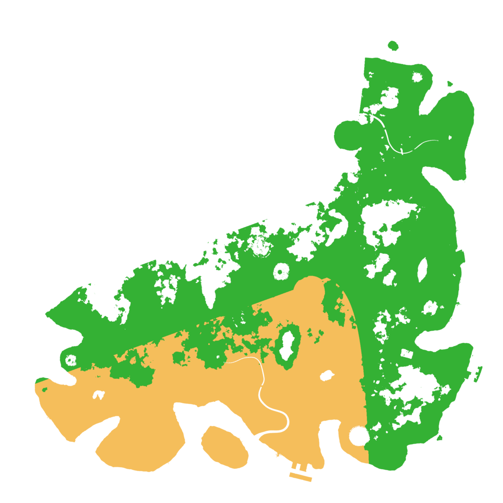 Biome Rust Map: Procedural Map, Size: 4500, Seed: 1982481734